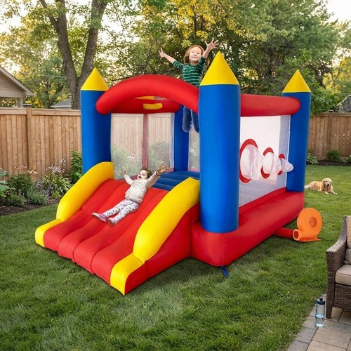 Blue inflatable castle for - inflatable,