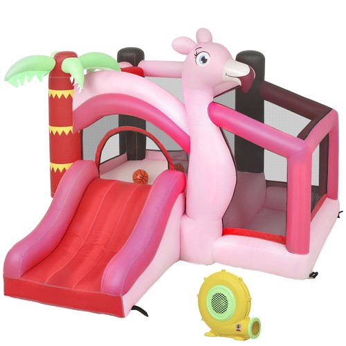Pink inflatable bouncy - pink,