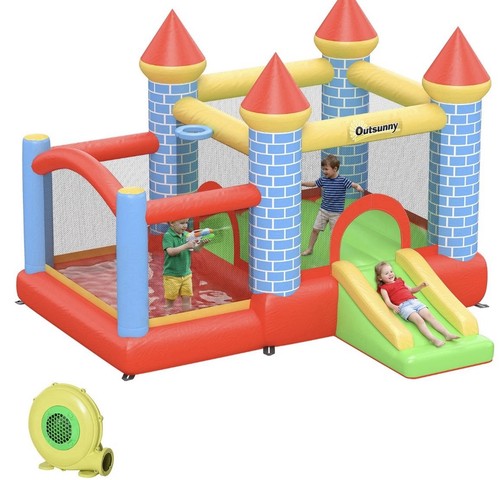 Outsunny kids bouncy castle - kids,