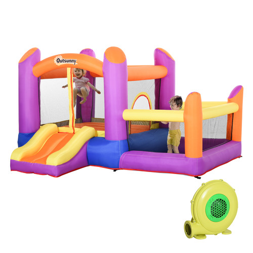 Bouncy castle with slide - slide, pool