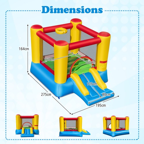 Kids castle slide - kids,