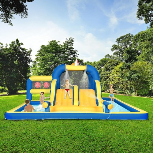 Inflatable bouncy castle with - bouncy,